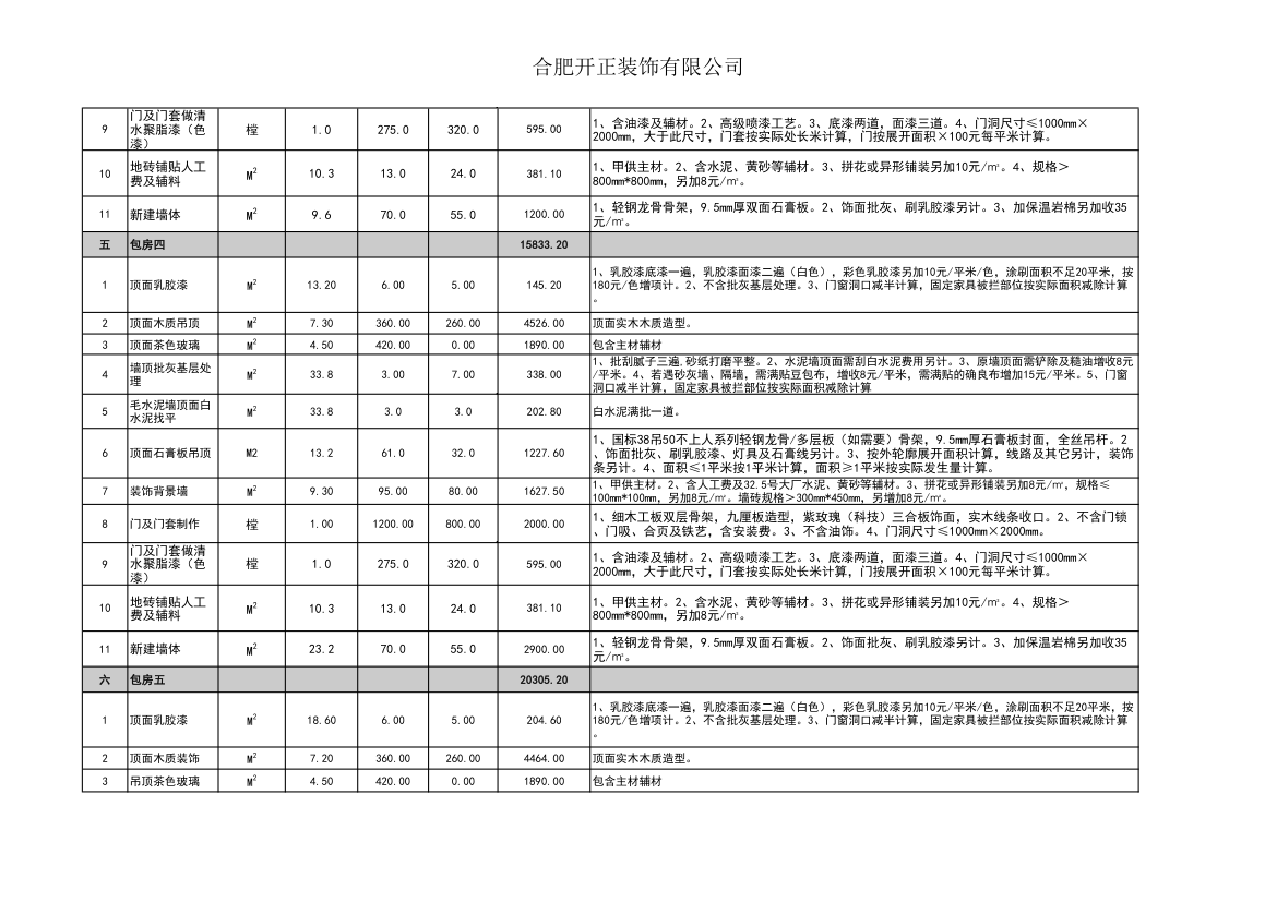 高新会所报价单第4页