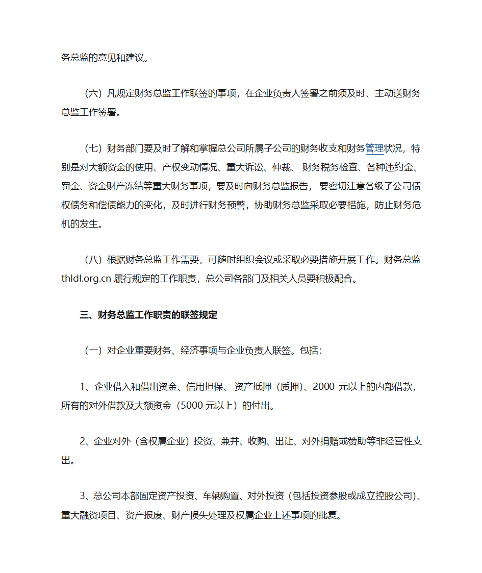 财务总监岗位职责第5页