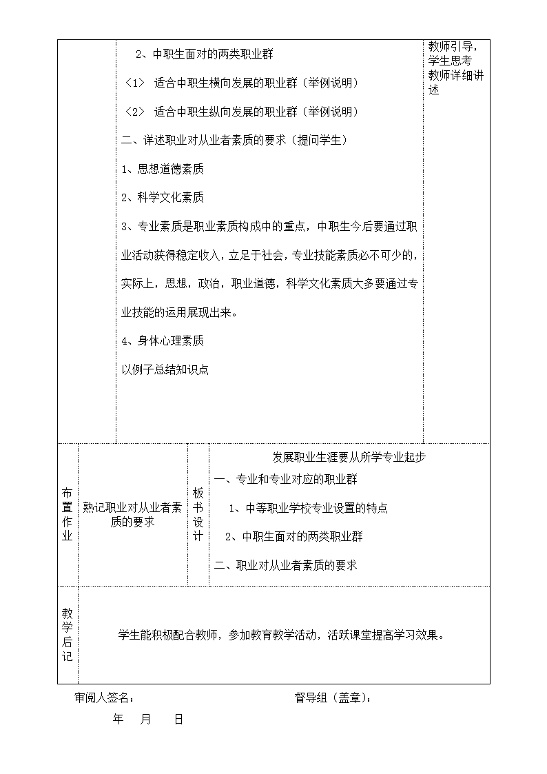 《职业规划》教学设计第11页