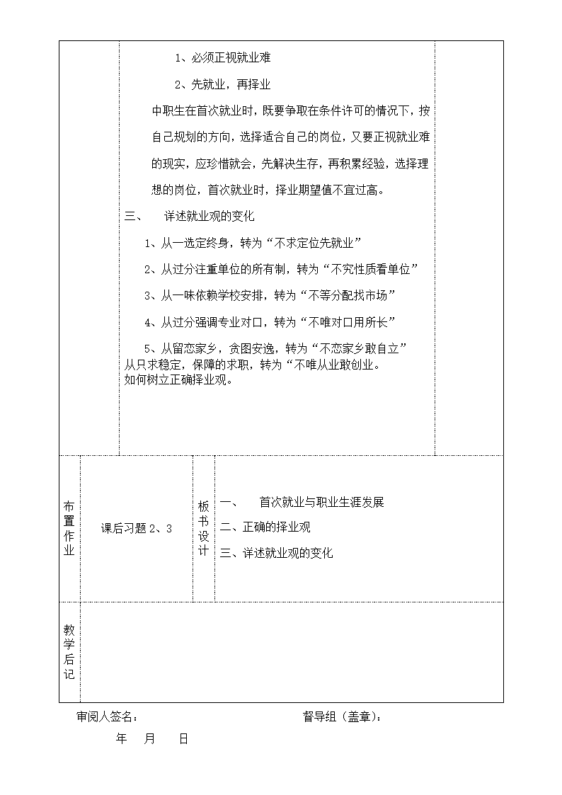 《职业规划》教学设计第23页