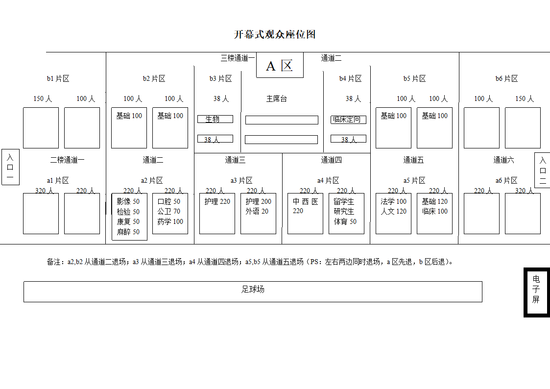 运动会开幕式座位图