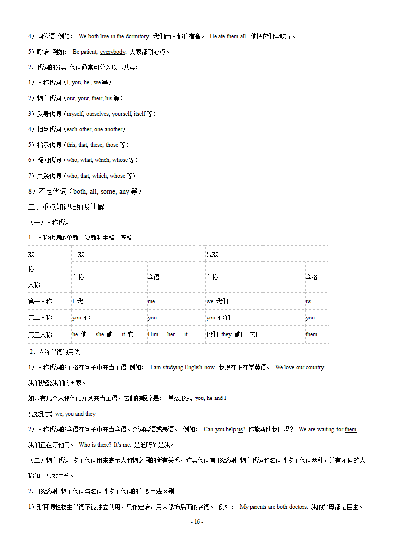 初中语法教案第16页