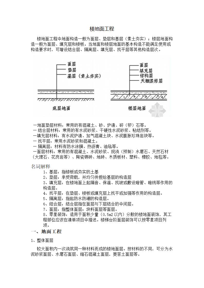 楼地面工程第1页