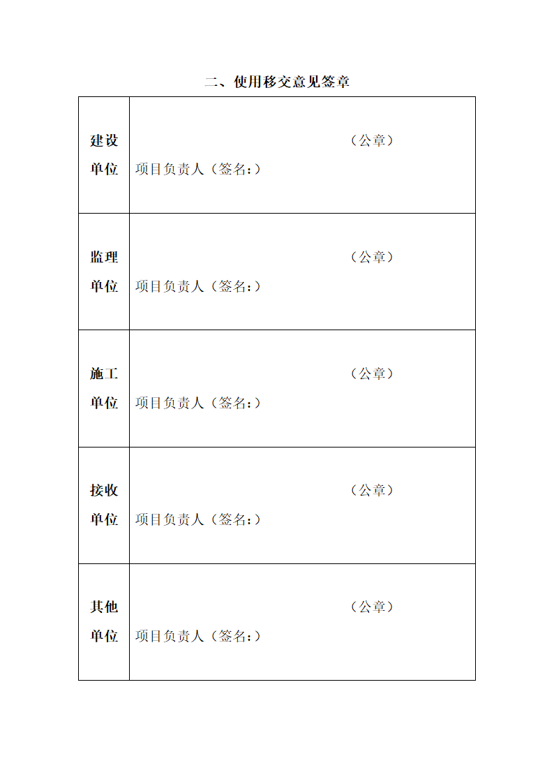 园林工程移交证明书第4页