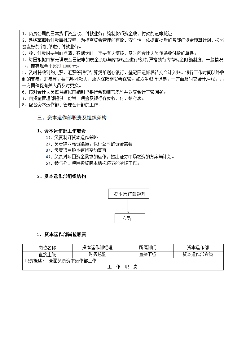 财务组织架构及人员组成第6页