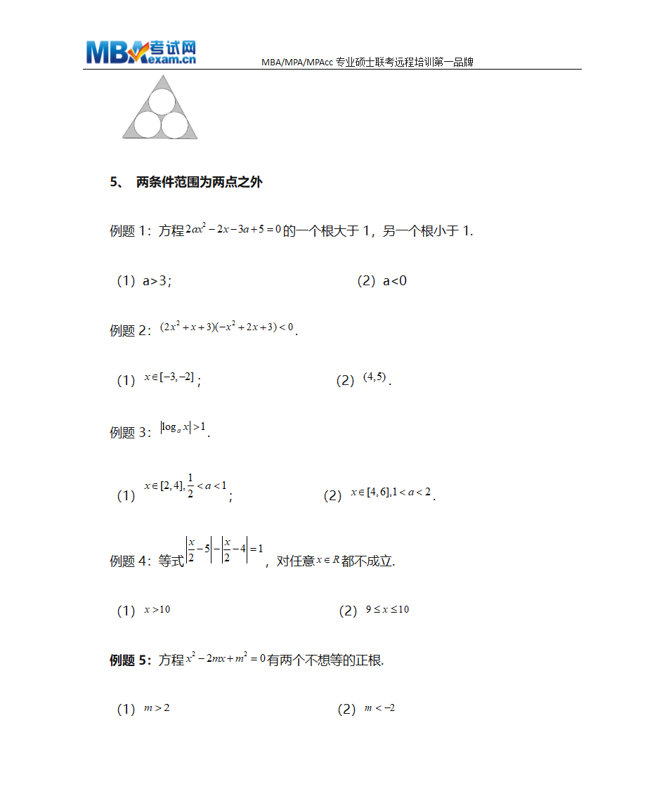 MBA联考数学条件充分性判断终极解题技巧、MBA押题技巧第9页