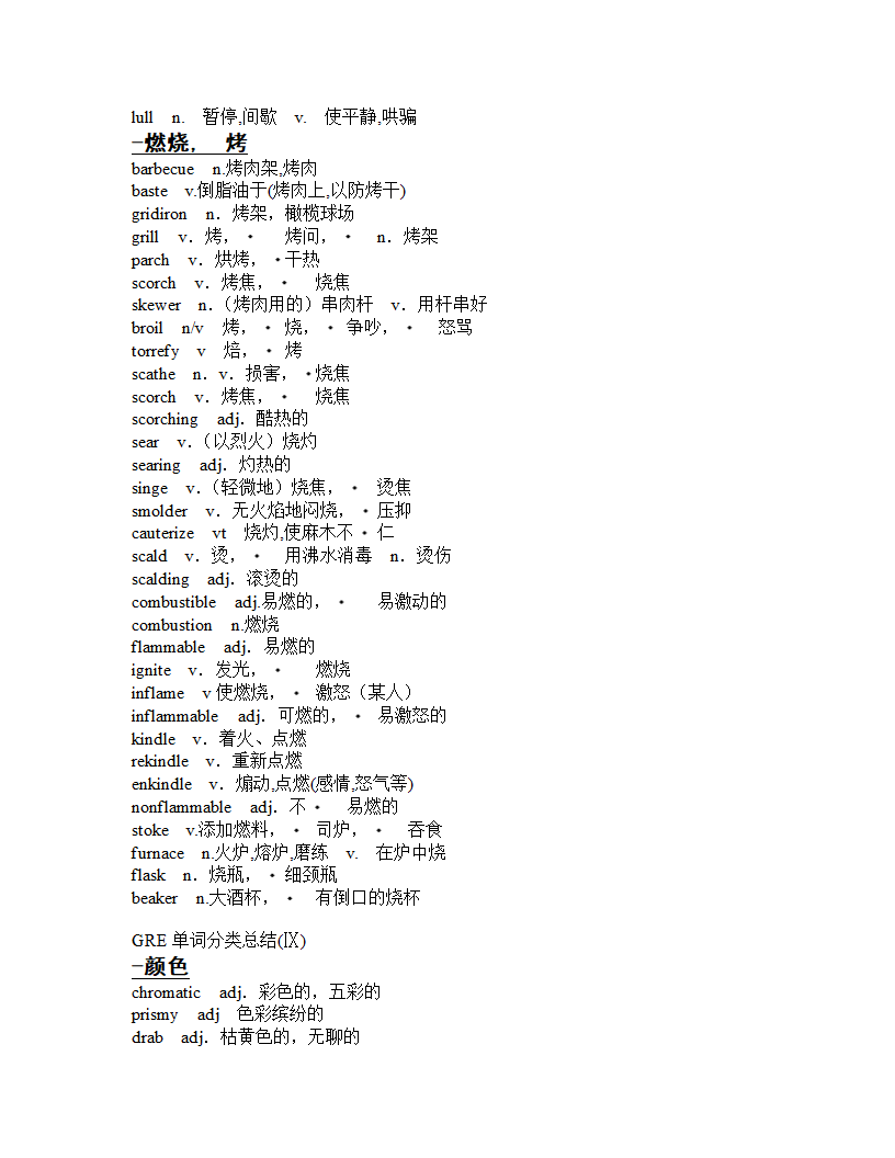 GRE分类词汇第20页