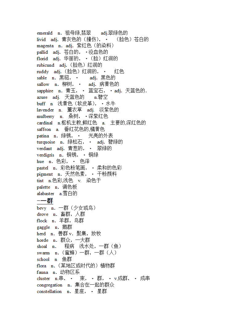 GRE分类词汇第21页