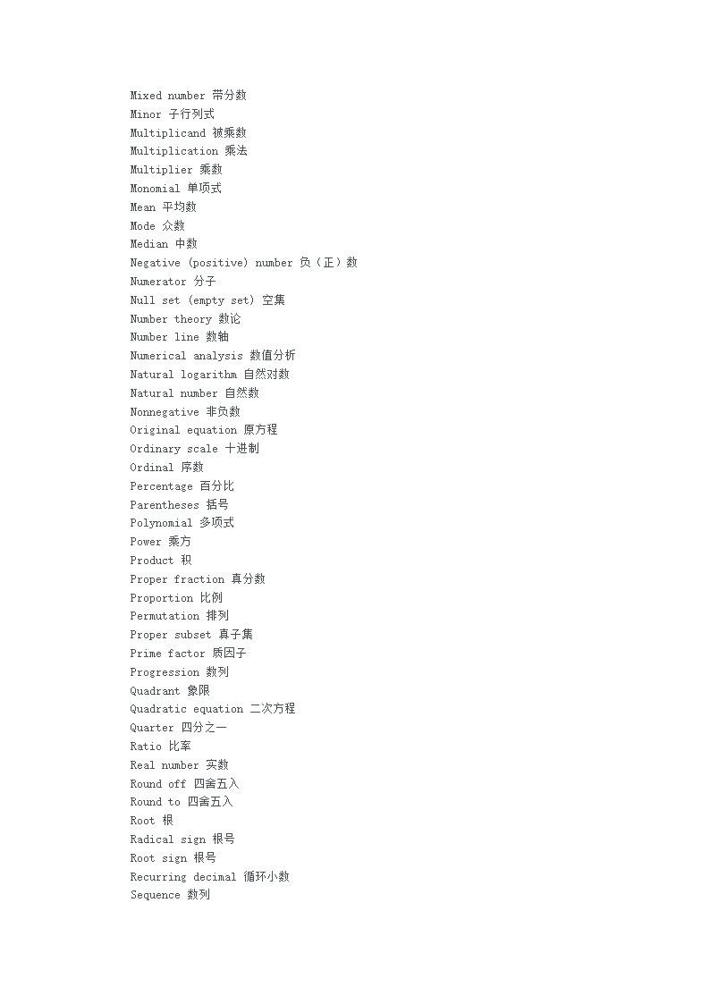 GMAT数学词汇精选第10页