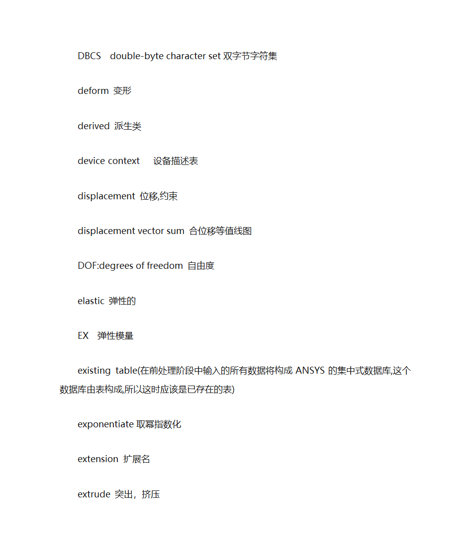ansys词汇第3页