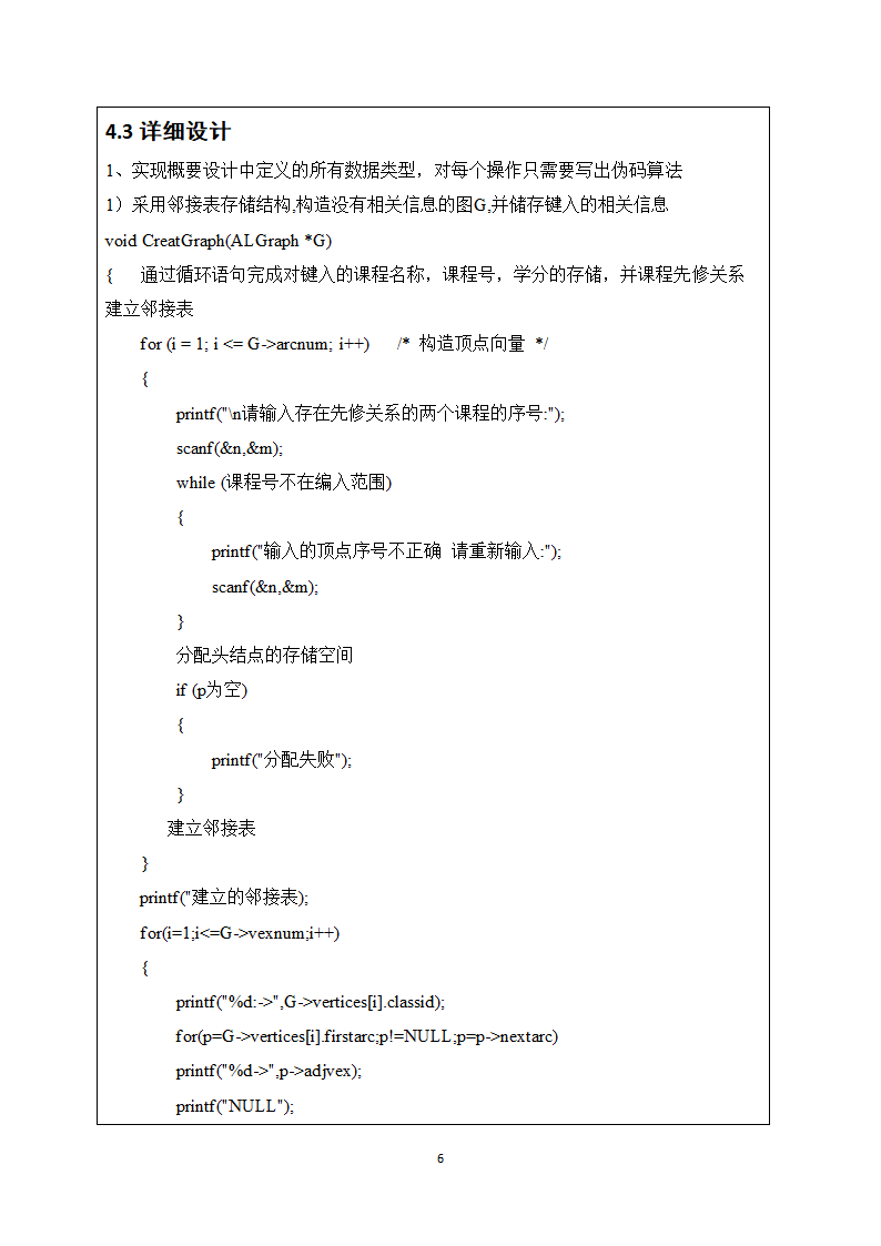 数据结构课程设计报告--课程表设计第8页