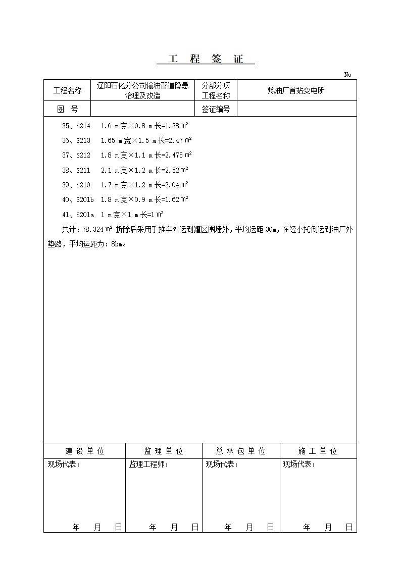 工程签证 模板第9页