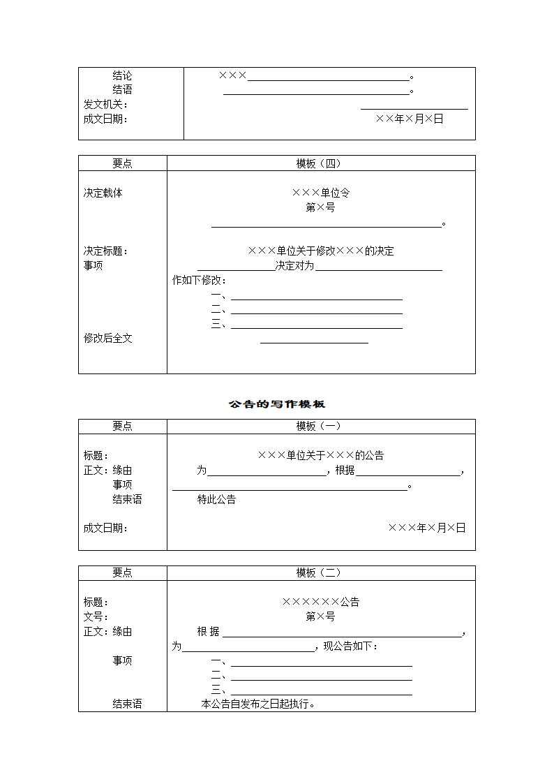 行政公文模板(实用)第3页