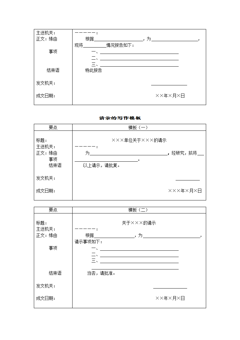 行政公文模板(实用)第8页