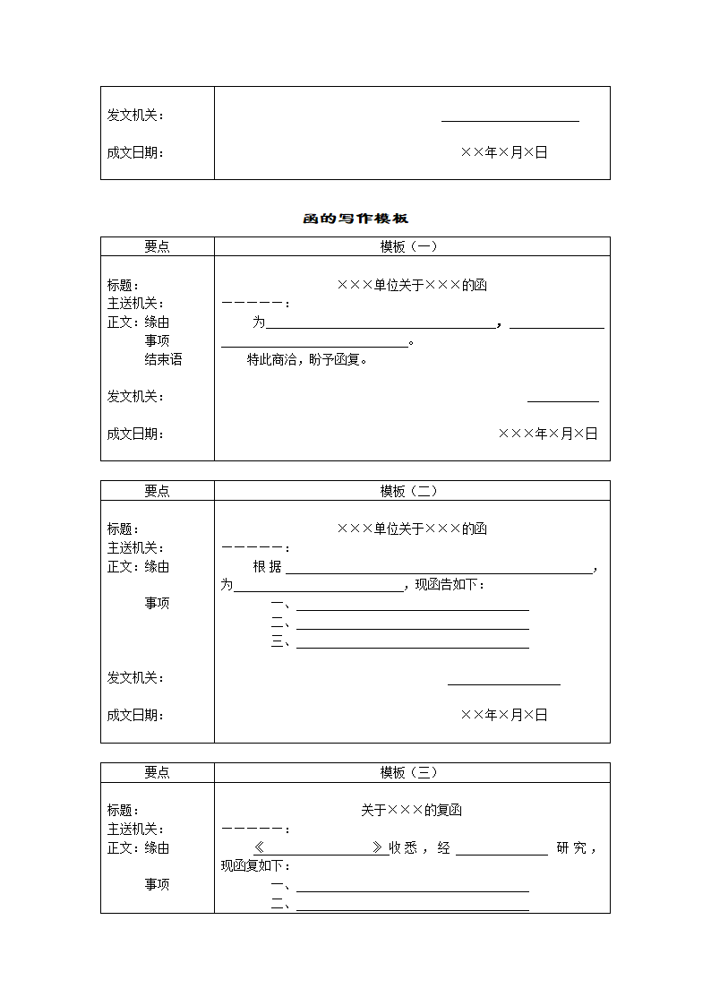 行政公文模板(实用)第10页