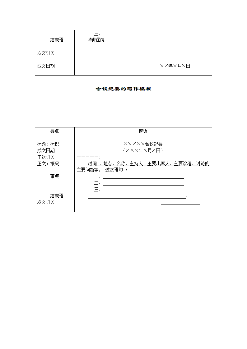 行政公文模板(实用)第11页