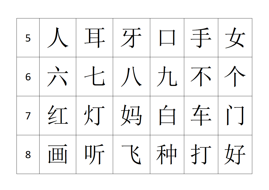 悟空识字字帖第2页