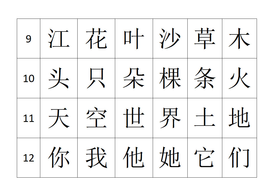 悟空识字字帖第3页