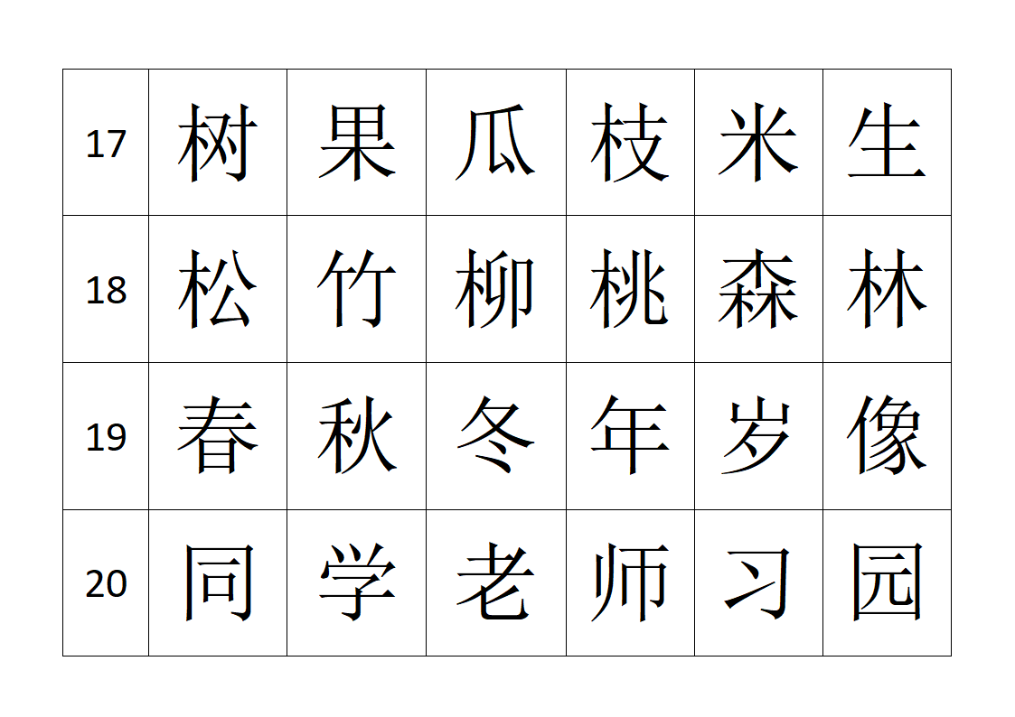 悟空识字字帖第5页