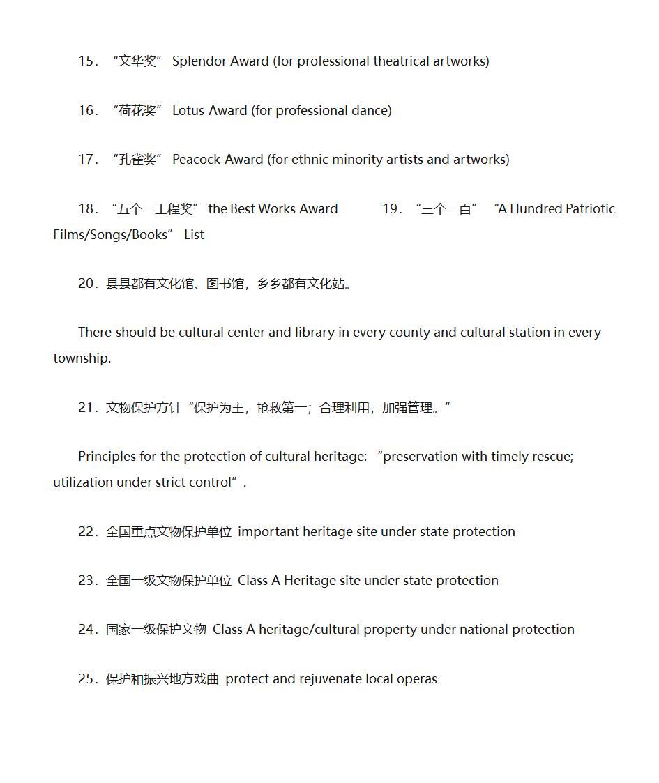 关于文化产业的词汇--英语CATTI词汇第2页