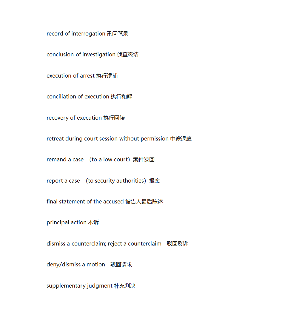 口译词汇之法律词汇第20页