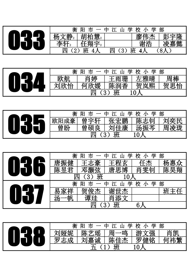 2017年武汉大学下学期学生就餐座位表第6页