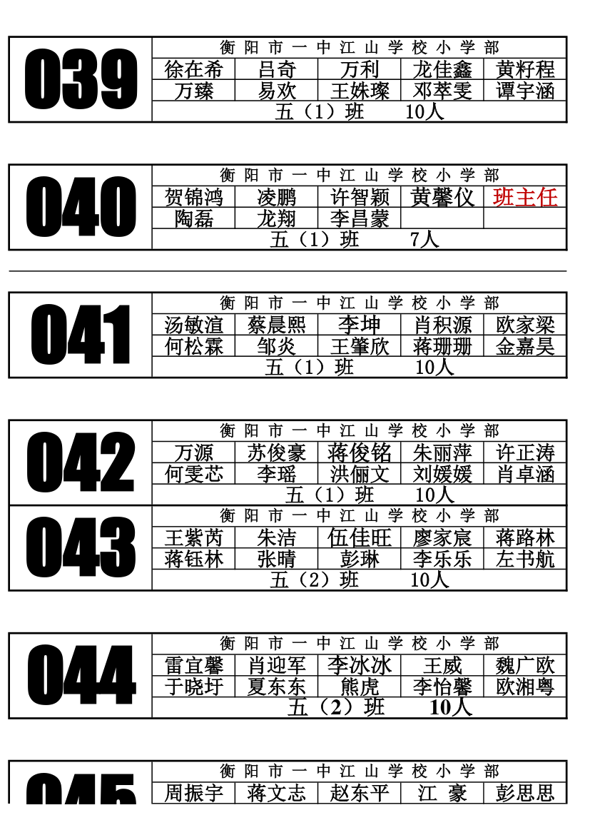 2017年武汉大学下学期学生就餐座位表第7页