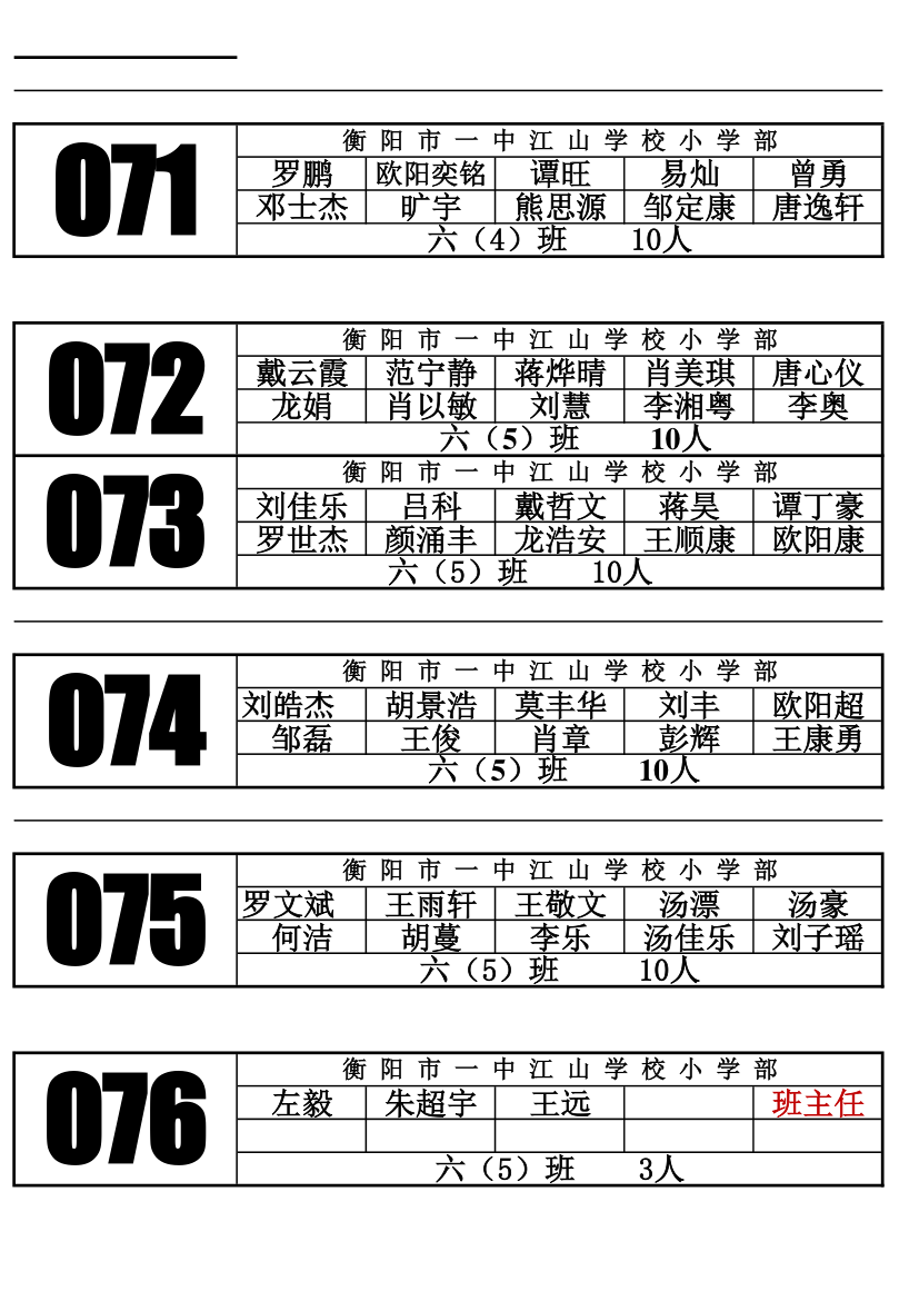 2017年武汉大学下学期学生就餐座位表第12页