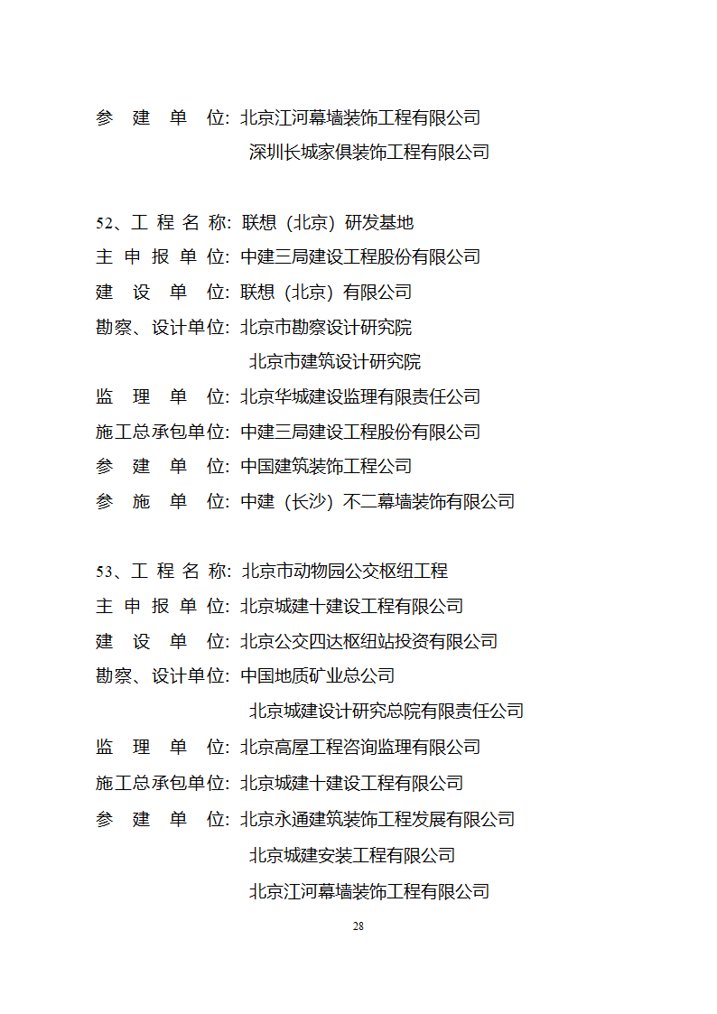 2005年度国家优质工程获奖工程名单第28页