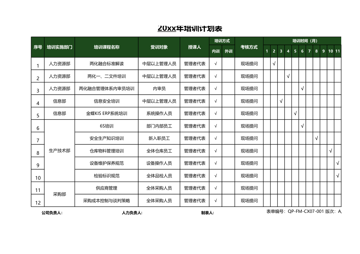 年度培训计划表.xls