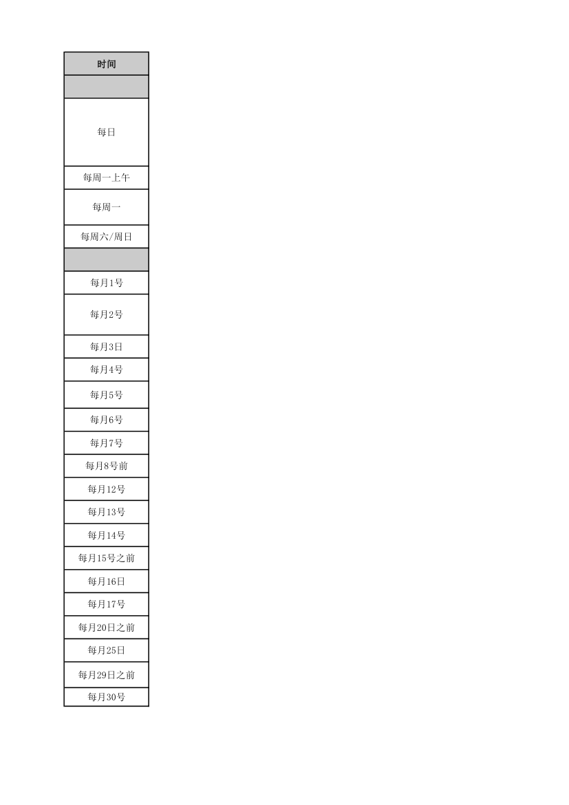 行政人事办公室工作清单.xlsx第2页