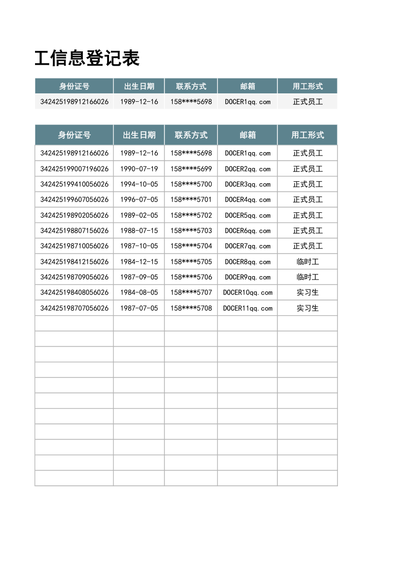 员工信息登记表.xlsx第64页