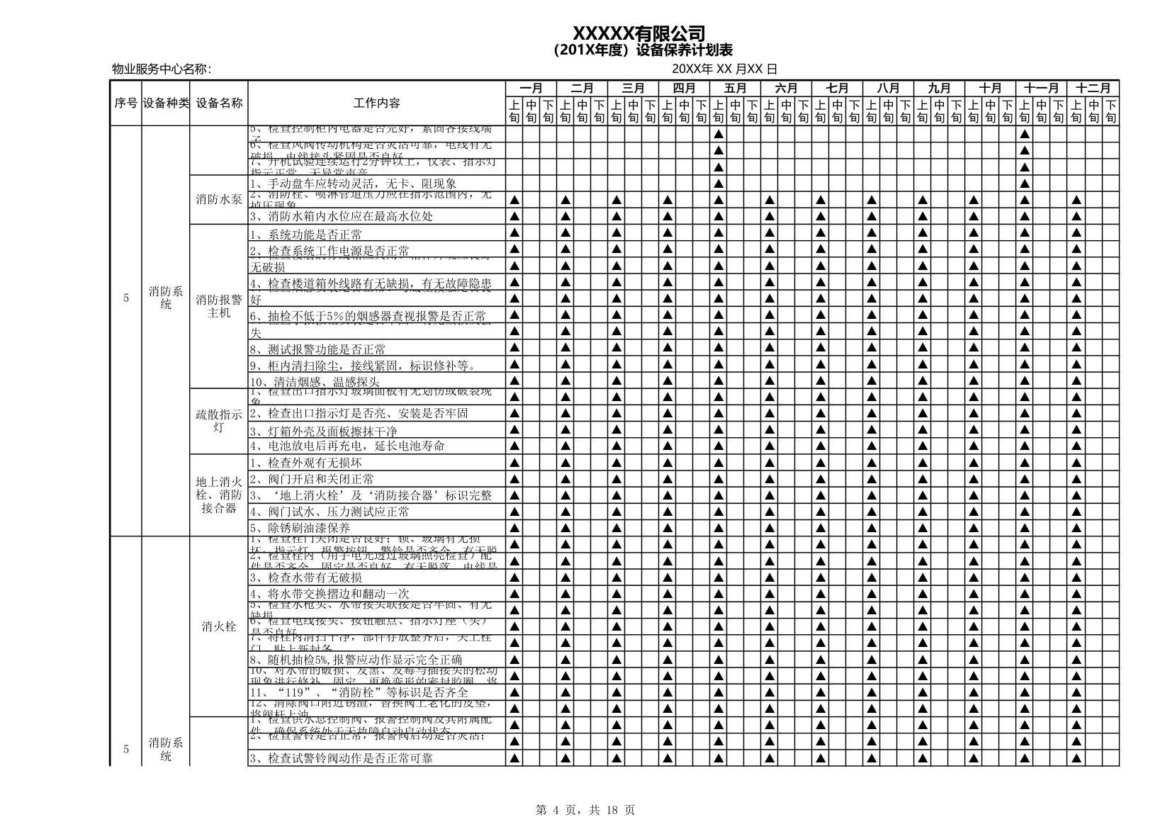 物业工程设备年度保养计划.xls第4页