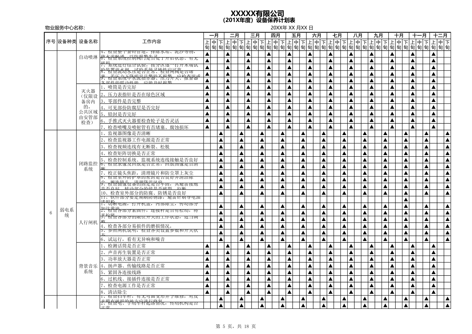 物业工程设备年度保养计划.xls第5页