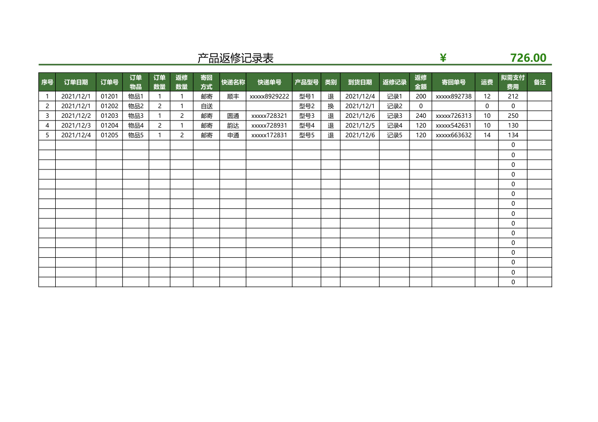 产品返修记录表.xlsx