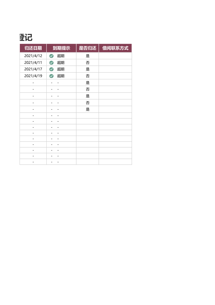 图书馆借阅实时登记.xlsx第2页