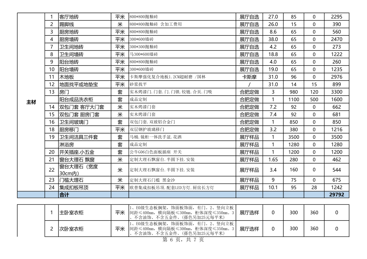 工程预算清单.xlsx第6页