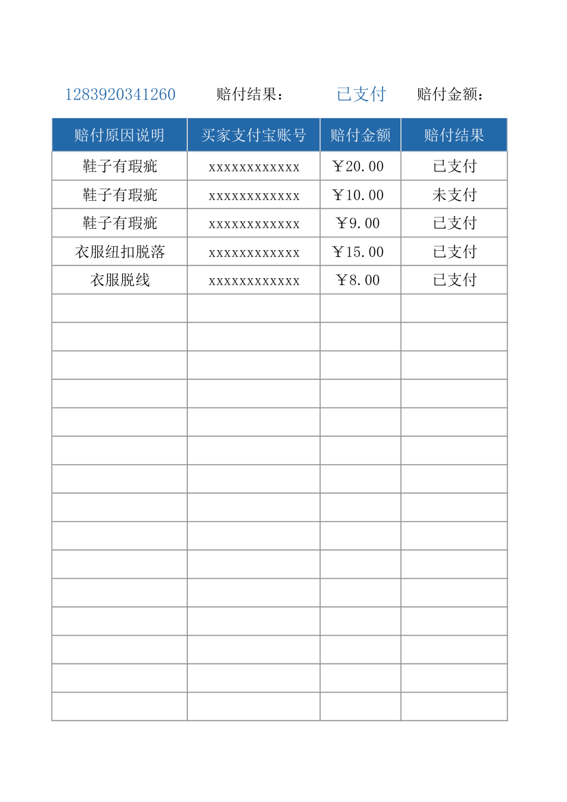 电商售后赔付登记表.xlsx第10页