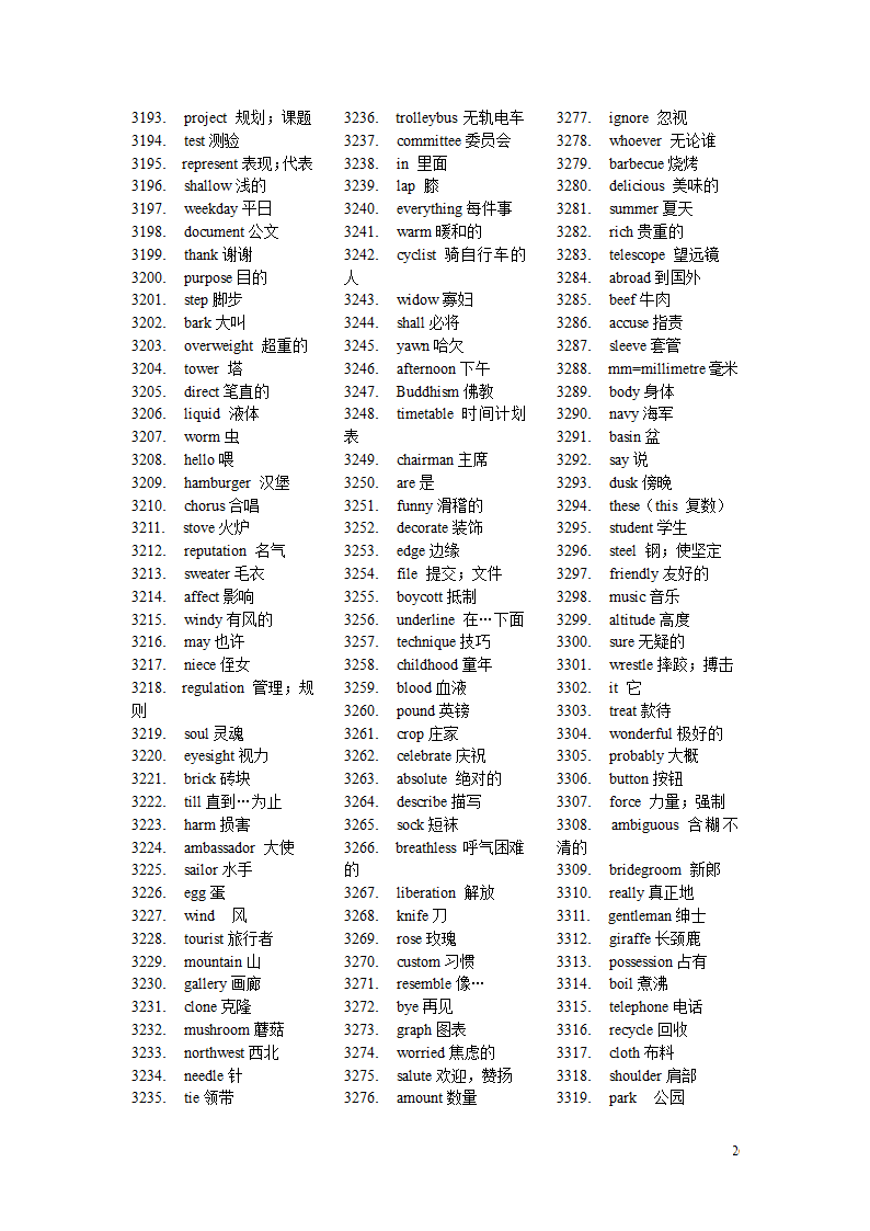 高考英语单词3500第26页