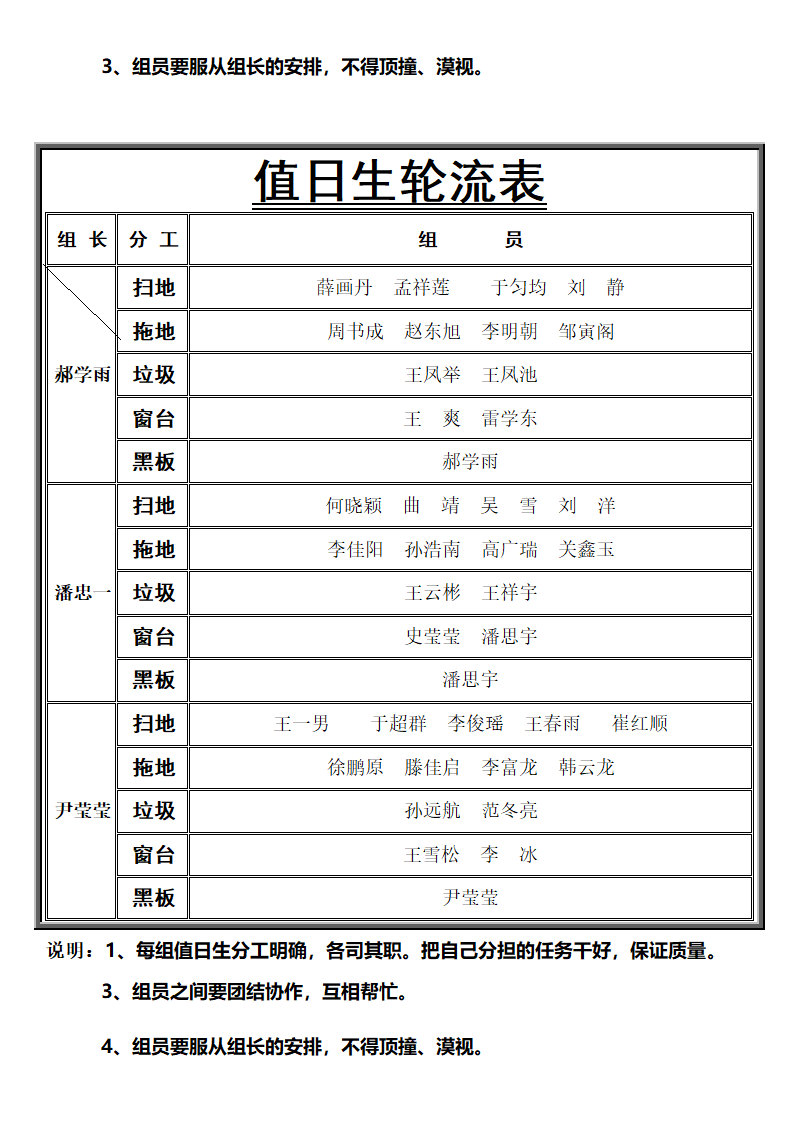 值日生轮流表第2页