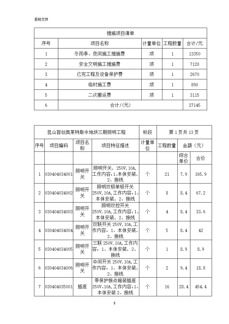 工程造价第8页