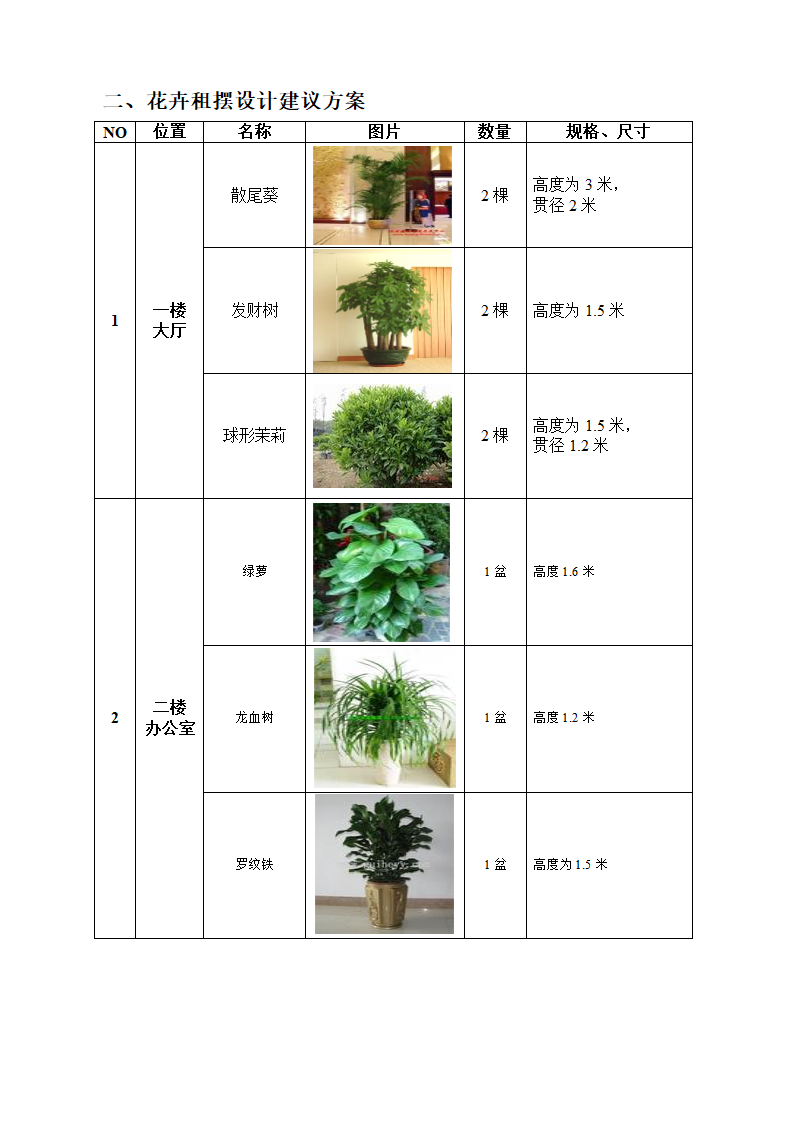 绿化租摆方案第2页