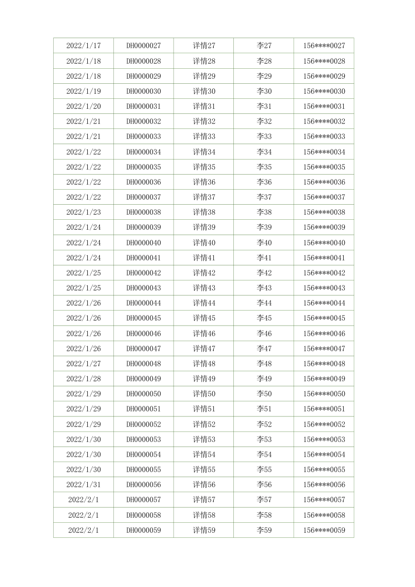 快递发货登记表.xlsx第2页