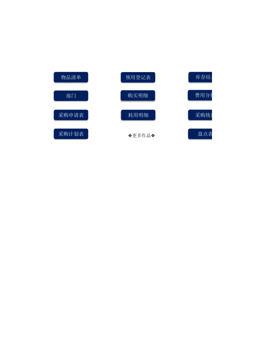 行政办公用品管理系统.xlsx第1页