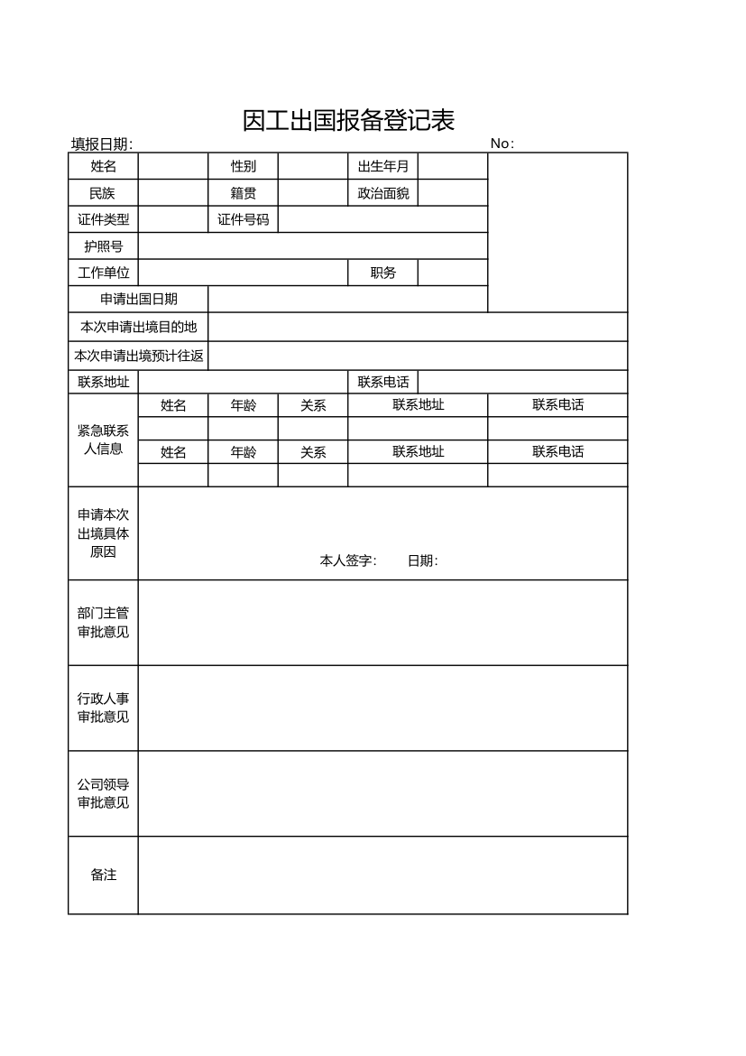 因工出国报备登记表.xlsx