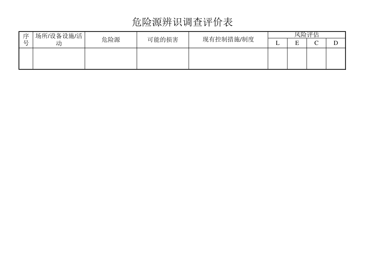 危险源辨识调查评价表.xlsx第2页