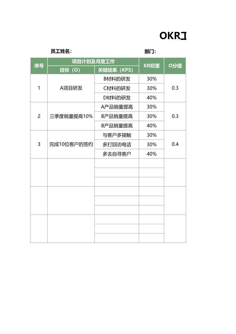 OKR工作计划和绩效考核表.xlsx