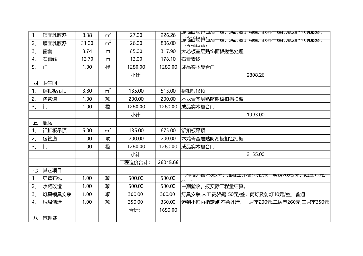 报价表（工程报价明细表).xlsx第2页