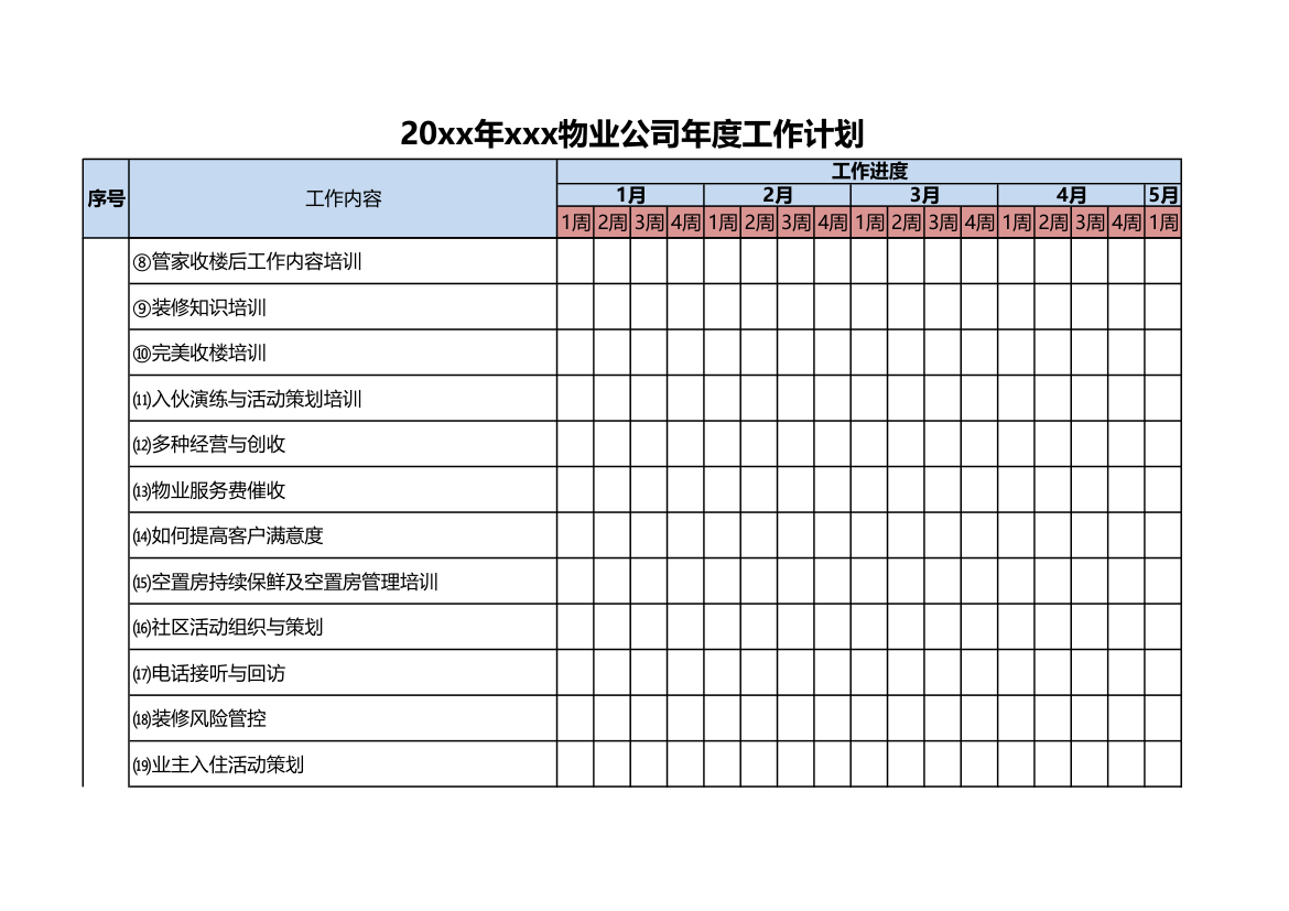 物业公司年度工作计划.xlsx第4页