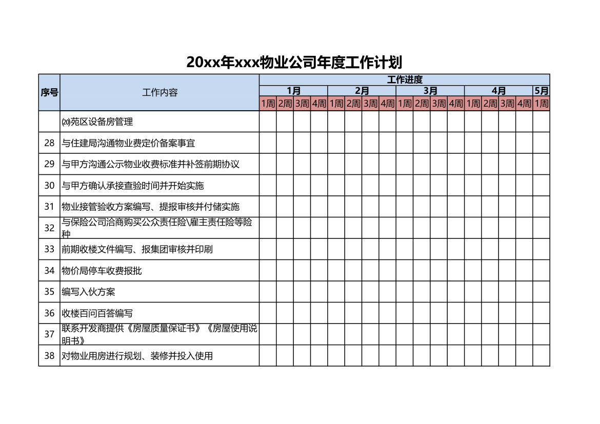 物业公司年度工作计划.xlsx第5页